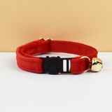 Anypet Small Cherry Red Cat Collar with Safety Buckle, Bell & Durable Adjustable Strap – Stylish Comfortable Pet Accessory for Cats