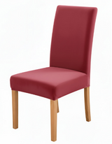 Anyseat Rose Red Velvet Dining Chair Cover – Plush Stretchable Slipcover for Kitchen & Dining Room Chairs