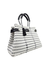 Less Pollution Convertible Handbag - Silver White Luxe