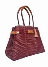 Less Pollution Convertible Handbag to Tote - Burgundy