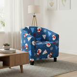 Anyseat Christmas Blue Chair Cover – Dustproof Tub Slipcover for Home Décor