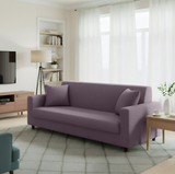 Anyseat 3-Seater Sofa Cover – Plain Purple Style Slipcover for Living Room Chair Protection