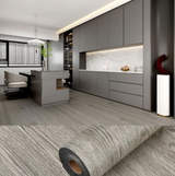 ANYHOUZ Vinyl Floor Tile 40×300cm – Grey Oak Wood Grain Waterproof Self‑Adhesive Flooring
