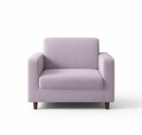 Anyseat 1-Seater Sofa Cover – Plain Light Purple Style Slipcover for Living Room Chair Protection