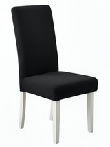 Anyseat Black Waterproof Chair Cover – Corn Kernel Pattern Stretch Slipcover for Dining Room