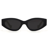 Kat x Money Moves - Black Cateye Sunglasses