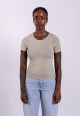 Organic Cotton Crew T-Shirt, Sage Grey