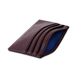 Slim Card Holder in Chestnut Brown