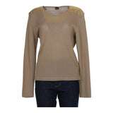 Gianfranco Ferre Jumper - XL Beige Cotton Blend