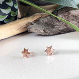 Star Studs Rose Gold