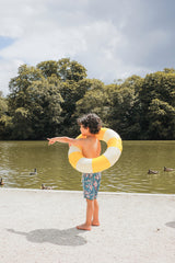 Boys swim shorts Aderi - Teal Garden of Eden