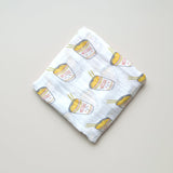 the wee bean natural bamboo and organic cotton swaddle super soft in taste of Japan cup noodles ramen