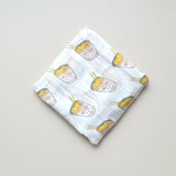 the wee bean natural bamboo and organic cotton swaddle super soft in taste of Japan cup noodles ramen