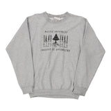 Pacific University Hanes College Sweatshirt - Small Grey Cotton Blend