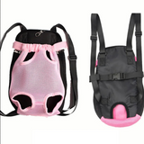Anypet Pink Denim Pet Carrier Backpack – Small Travel Bag with Front Pocket for Pets