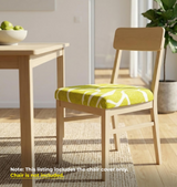 Anyseat Chair Cover Gold and White Crack Linear Design Stretch Seat Cover for Home Dinning Kitchen Washable Removable