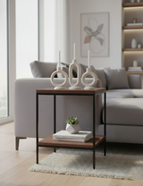 ANYDECO White Ceramic Candle Holder – Nordic Candlestick Stand for Modern Home Decor