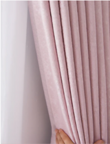Anydrape Plain Pink Luxury Curtains – Modern Textured Drapes for Living Room, Bedroom & Dining Decor
