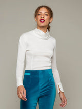 TARRAGON | Reversible Silk Polo-Neck