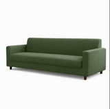 Anyseat 4-Seater Sofa Cover – Plain Army Green Style Slipcover for Living Room Chair Protection