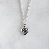 Tiny Heart Necklace Silver