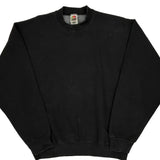 90'S Blank Made In USA Fruit Of The Loom Sweatshirt - XL Black Cotton Blend