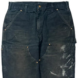 Carhartt Carpenter Trousers - 32W 31L Black Cotton