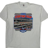Allstate 400 Anvil Nascar T-Shirt - XL White Cotton