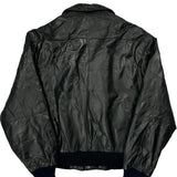 Members Only Leather Jacket - Medium Black Leather