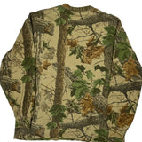 Jerzees Camo Long Sleeve T-Shirt - Large Green Cotton