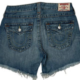 True Religion Denim Shorts - 30W US 4 Blue Denim