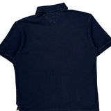 Tommy Hilfiger Argyle Polo Shirt - Large Navy Cotton