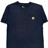 Carhartt T-Shirt - Medium Navy Cotton