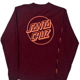 Santa Cruz Graphic Long Sleeve T-Shirt - XS Orange Cotton