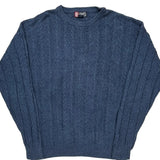 Chaps Ralph Lauren Sweater - Large Blue Cotton