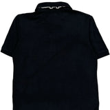 Kappa Polo Shirt - Medium Black Cotton