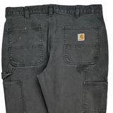 Carhartt Double Knee Carpenter Trousers - 36W 32L Grey Cotton