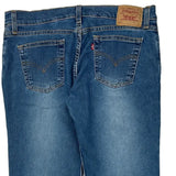 518 Levis Boot Cut Jeans - 34W US 8 Blue Cotton Blend