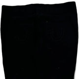 True Religion Contrast Stitch Joggers - Large Black Cotton