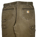 Carhartt Carpenter Trousers - 36W 32L Brown Cotton