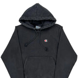 Reverse Weave Champion Hoodie - Small Black Cotton