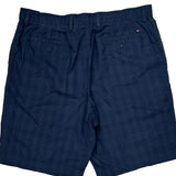 Tommy Hilfiger Checked Chino Shorts - 36W 9L Blue Cotton