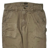 Carhartt Carpenter Trousers - 32W 31L Khaki Cotton