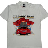 Bill Elliott Screen Stars Nascar T-Shirt - Large Red Cotton Blend