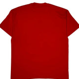 Hanes Single Stitch T-Shirt - XL Red Cotton Blend