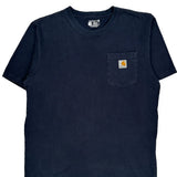 Carhartt T-Shirt - Medium Navy Cotton
