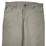 Carhartt Carpenter Trousers - 36W 29L Beige Cotton