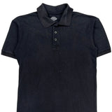 Dickies Polo Shirt - Small Black Cotton Blend