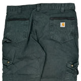 Carhartt Cargo Trousers - 38W 30L Black Cotton