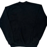 90S Blank Fruit Of The Loom Sweatshirt - Medium Black Cotton Blend